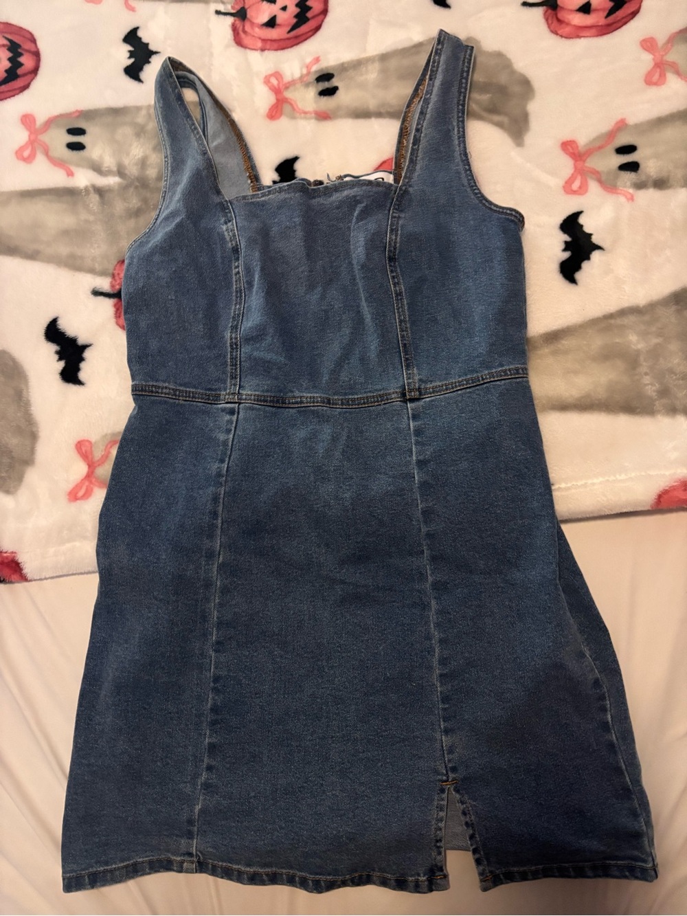 RSQ Blue Denim Mini Tank Dress
